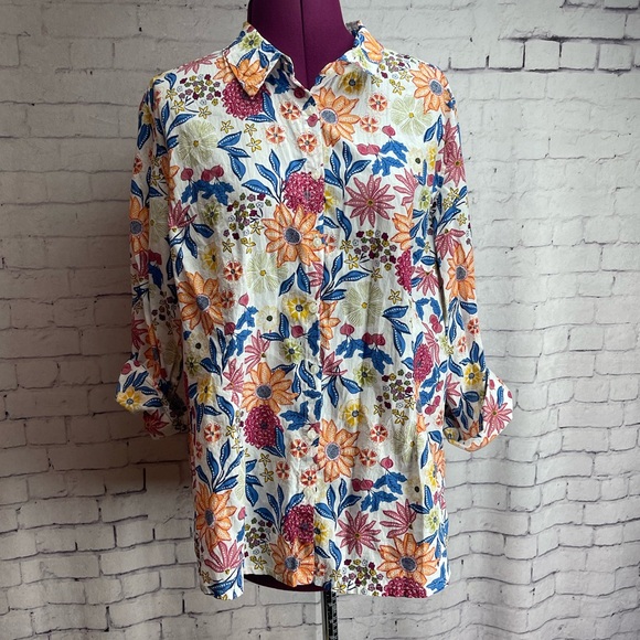 Seasalt Cornwall size 12 the Larissa shirt long sleeve button down shirt - Picture 1 of 7